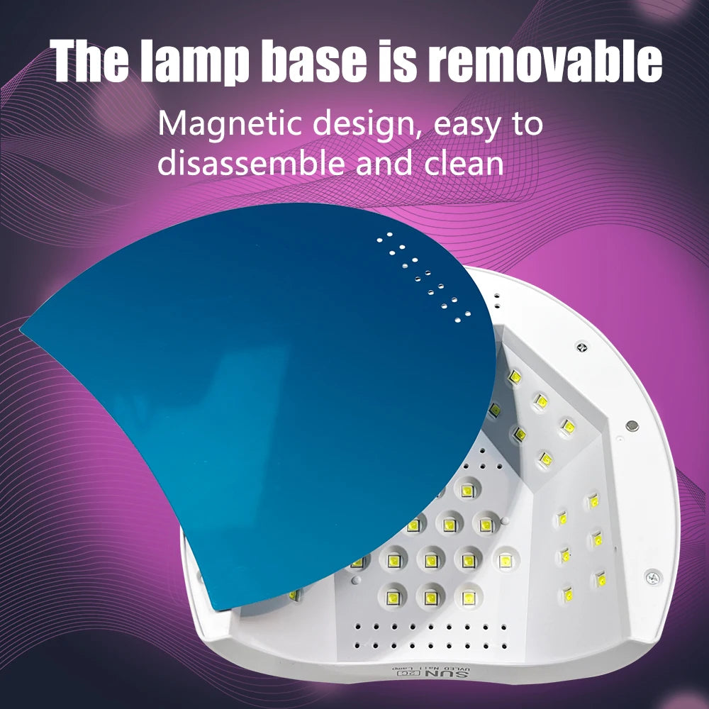 Sun2C UV Nail Lamp 48W Gel Polish Dryer Pedicure Light Manicure Lamp Nail Art Gel Dryer Machine Nail LED Lamp Not Black Handed