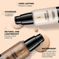 Long-Lasting Waterproof Liquid Foundation with Oil Control & Moisturizing, High Coverage Sweat-Resistant Concealer for Women,