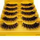 5pairs Mink Eyelashes Invisible Band Lash Extension Natural False Eyelashes Cross Cluster Fairy 3D Faux Big Eye Long Fake Lashes