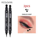 Star Liquid Eyeliner Black Moon Stamp Eye Liner Pencil 2 in 1 Waterproof Long-lasting Easy Applying Eye Eyeliner Pen Makeup