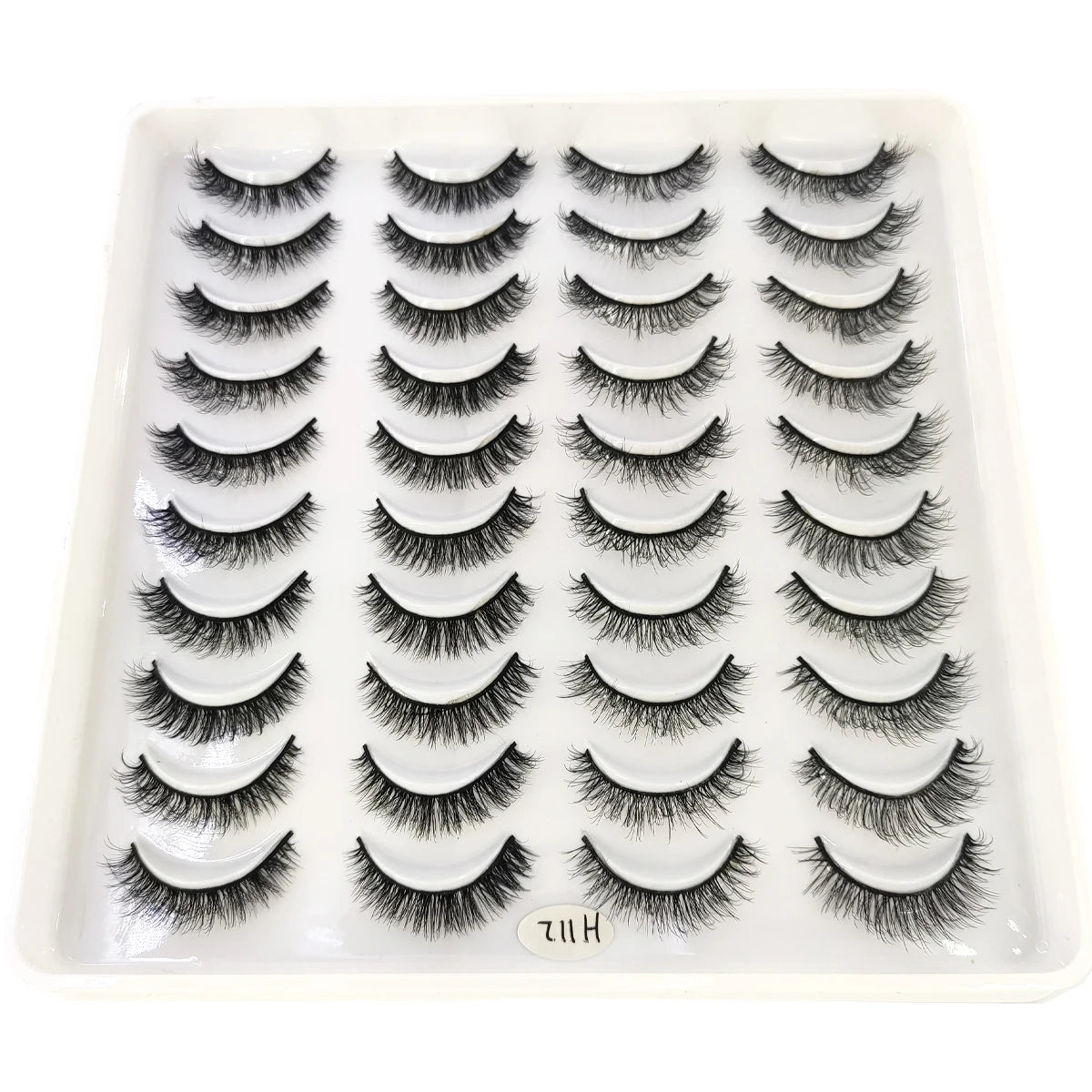2023 New 20 pairs natural long 3D mink false eyelashes fake lashes makeup kit Mink Lashes extension eye lashes short eyelashes