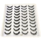 2023 New 20 pairs natural long 3D mink false eyelashes fake lashes makeup kit Mink Lashes extension eye lashes short eyelashes