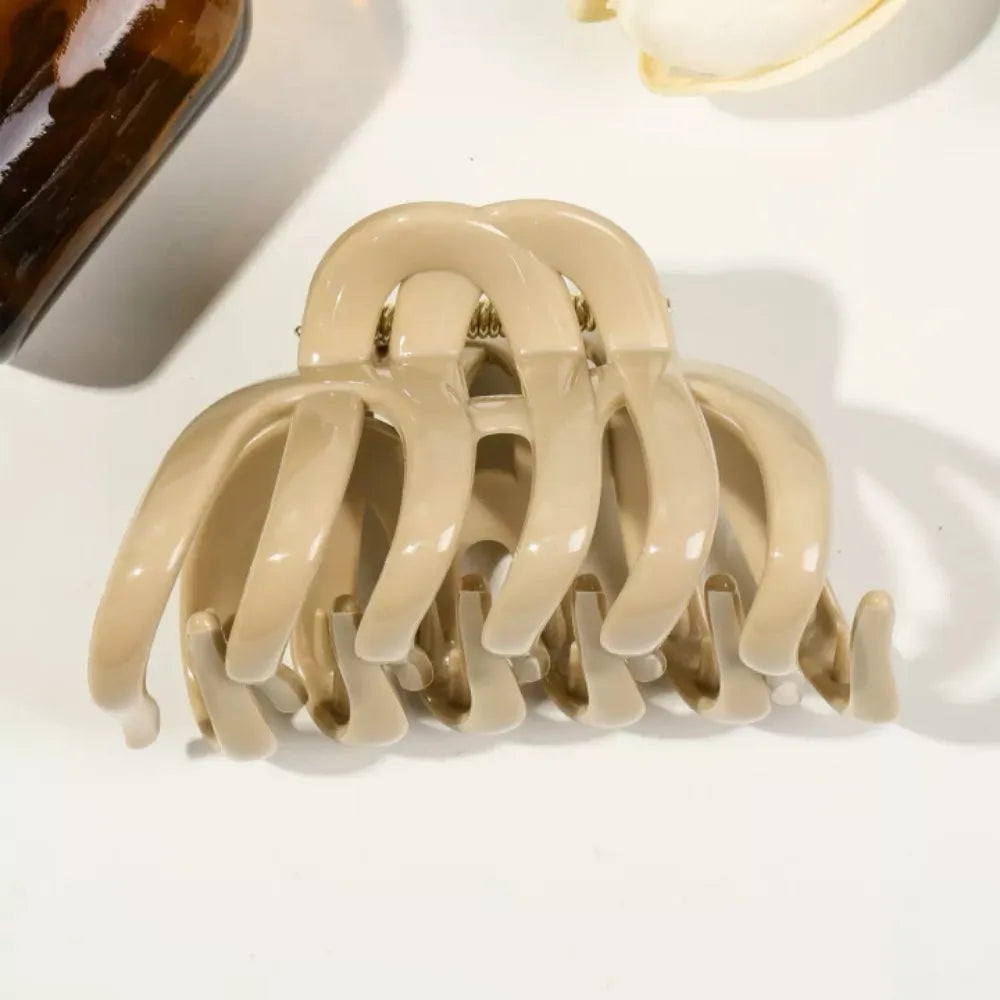 1/4PCS Octopus Silicone Claw Clip,Super-safe Head Protection,Banana Clip,Soft Flexible Jaw Clip for Women Hair Accessory