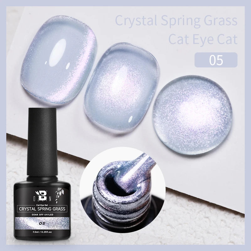 7.5ML Pink Blue Nail Gel Cat eye Semi Permanent Nail Art Soaking UV LED Nail Salon DIY Nail Salon Gel For Autumn And Winter