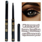 2Pcs Waterproof Black Brown Eyeliner Pencils-Smudge-Proof, Long-Lasting &Beginner-Friendly Smooth High Pigmented Punk Eye Makeup
