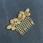 Metal Butterfly Hair Comb For Women Vintage Bridal Hair Clips Pins Bride Hairstyle Fashion Wedding Hair Accessories