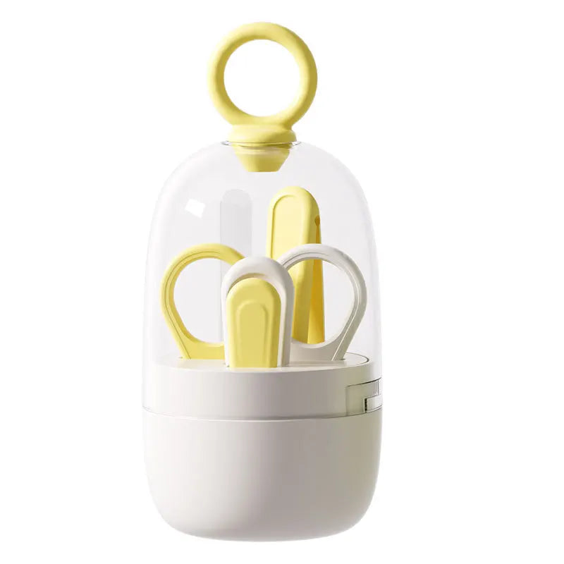Baby Nail Clipper Set Newborn Nail Scissors File Kit Safe Anti-Pinch Portable Trimming Tools for Infant Nail Care