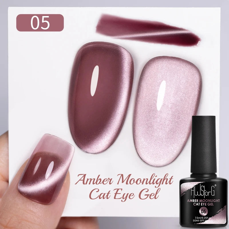 AWStorG 7.5ml Starlit Cat Magnetic Gel Nail Polish Must need Black Gel-Polaris Light Soak Off UV Gel Varnis Semi Permanent DIY