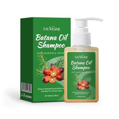 100ML Batana Oil Shampoo Soothing Scalp Intense Repair Batana Nourishing Shampoo with Rosemary Extract for All Hair Types