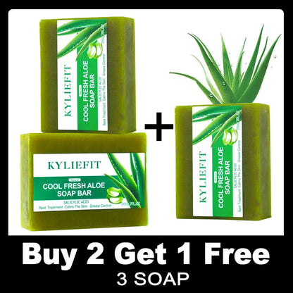 Aloe Vera Soap Bar With All Natural Ingredients, Remove Acne, Dark Spots, Brightening, Oil Control, Clean Skin, Exfoliation