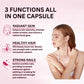 Collagen + Vitamin C plus Biotin, Anti-Aging Support, Antioxidant, Brightener, Skin, Hair & Nails Supplement, 120 Capsules