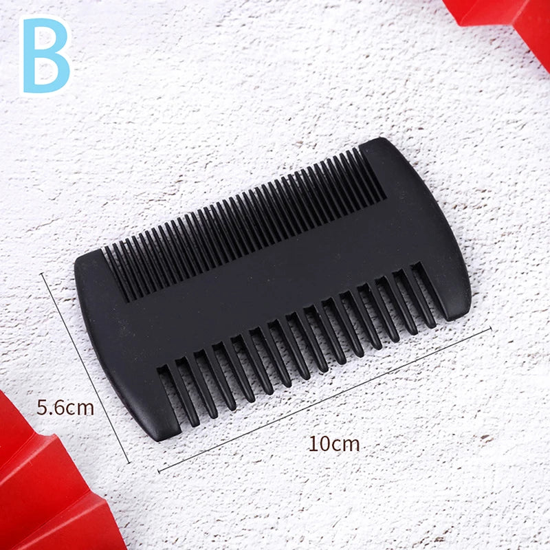 Natural Wood Hair Brush Beard Comb Anti-Static Double-Sided Mustache Pocket Comb Brushing Hair Care Tools For Men Gift
