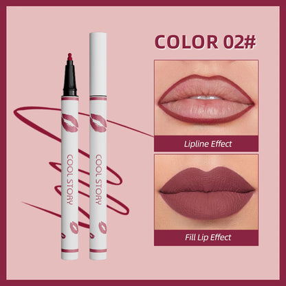 Liquid Matte Lipliner Pencil Waterproof long Lasting Lipstick Pen Natural Quick Drying Lip Liner Outline Lips Contour Makeup