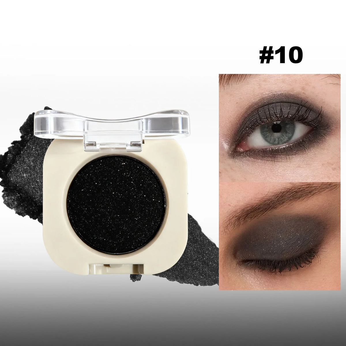 Monochrome Matte Brown Eyeshadow Primer Makeup Lasting Smooth Easy To Wear Nature Brighten Silkworm Eyeshadow Palette 12Colors