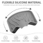 Silicone Soap Dish with Drain, Kitchen Soap Tray Shower Self Draining Soap Dish Soft Bathroom Soap Holder for Kitchen Bathroom
