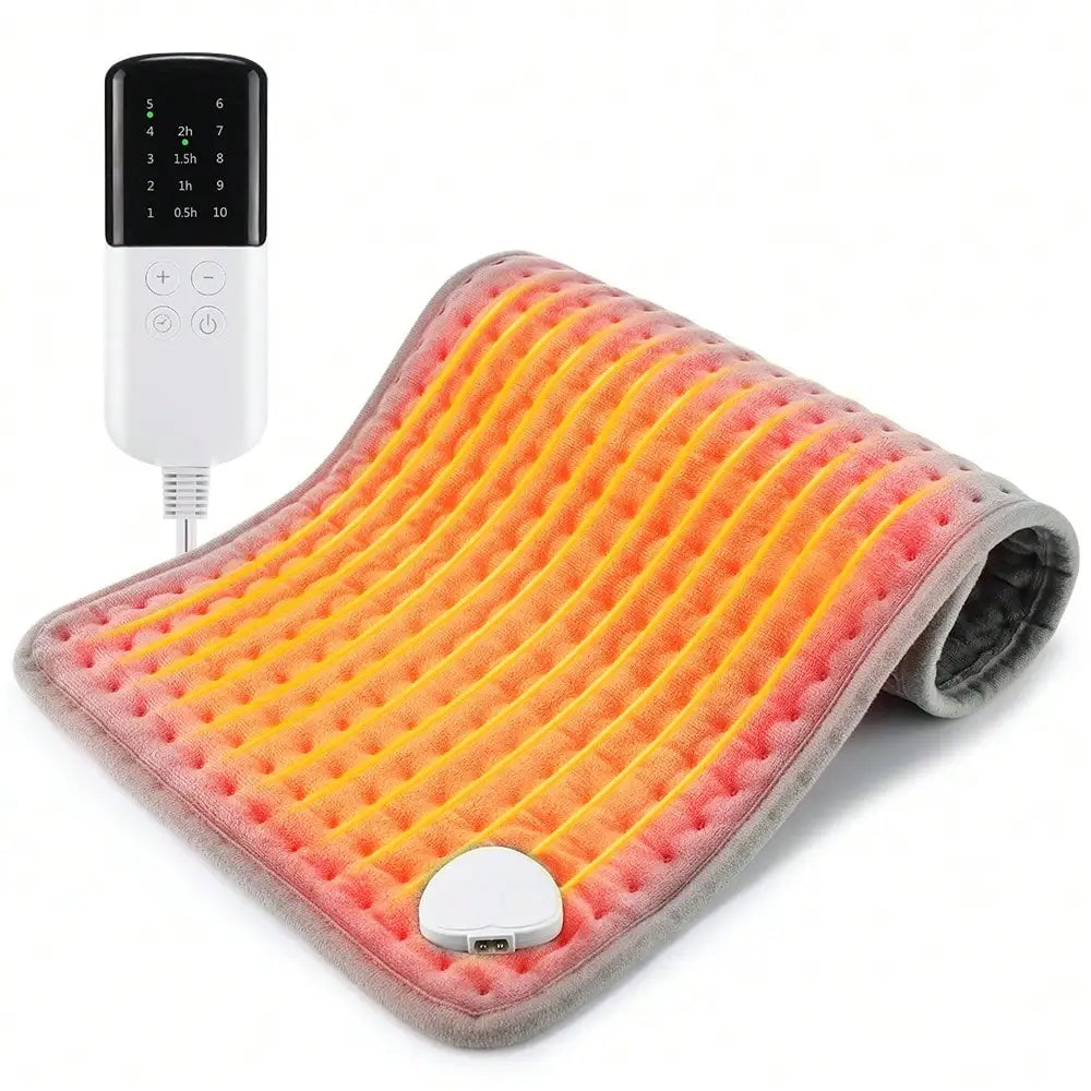 Hailicare Electric Heating Pad Multifunctional Physiotherapy Heating Pad Heating Blanket Cushion 10 Levels Temperature Adjustment 4 Levels Of Timing For Hands Back Legs Shoulders Neck Spine Pain Relief Winter Warm,Holiday Gif
