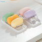✔Stainless Steel Wave Soap Dish Holder,Self Draining Soap Bar Rack with Drip Tray for Bathroom