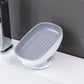 2-in-1 Bathroom Soap Holder with Suction Cups, Countertop Self Draining Soap Dish, Dual Storage for Round Square Large Soap