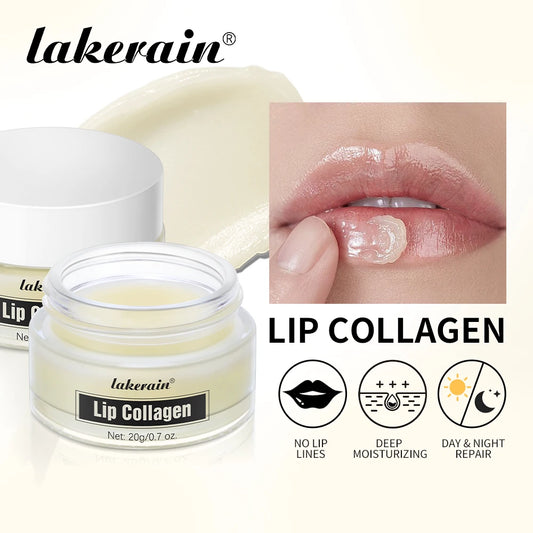 Lip Balm Collagen Lighten Melanin Lip Mask Exfoliating Fade Lip Line Dead Skin Moisturizing Brighten Repair Lip Care Products