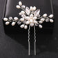 Fashion Crystal Pearl Rhinestone Hairpins Stick Hair Clip For Women Bridal Hair Accessories Party Wedding Hair Clips Jewelry