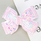 Rhinestone Bow Hair Clips Sweet Ribbon Barrette Baby Girls Sparkling Crystal Hairpins For  Children Kids Headwear Accessories