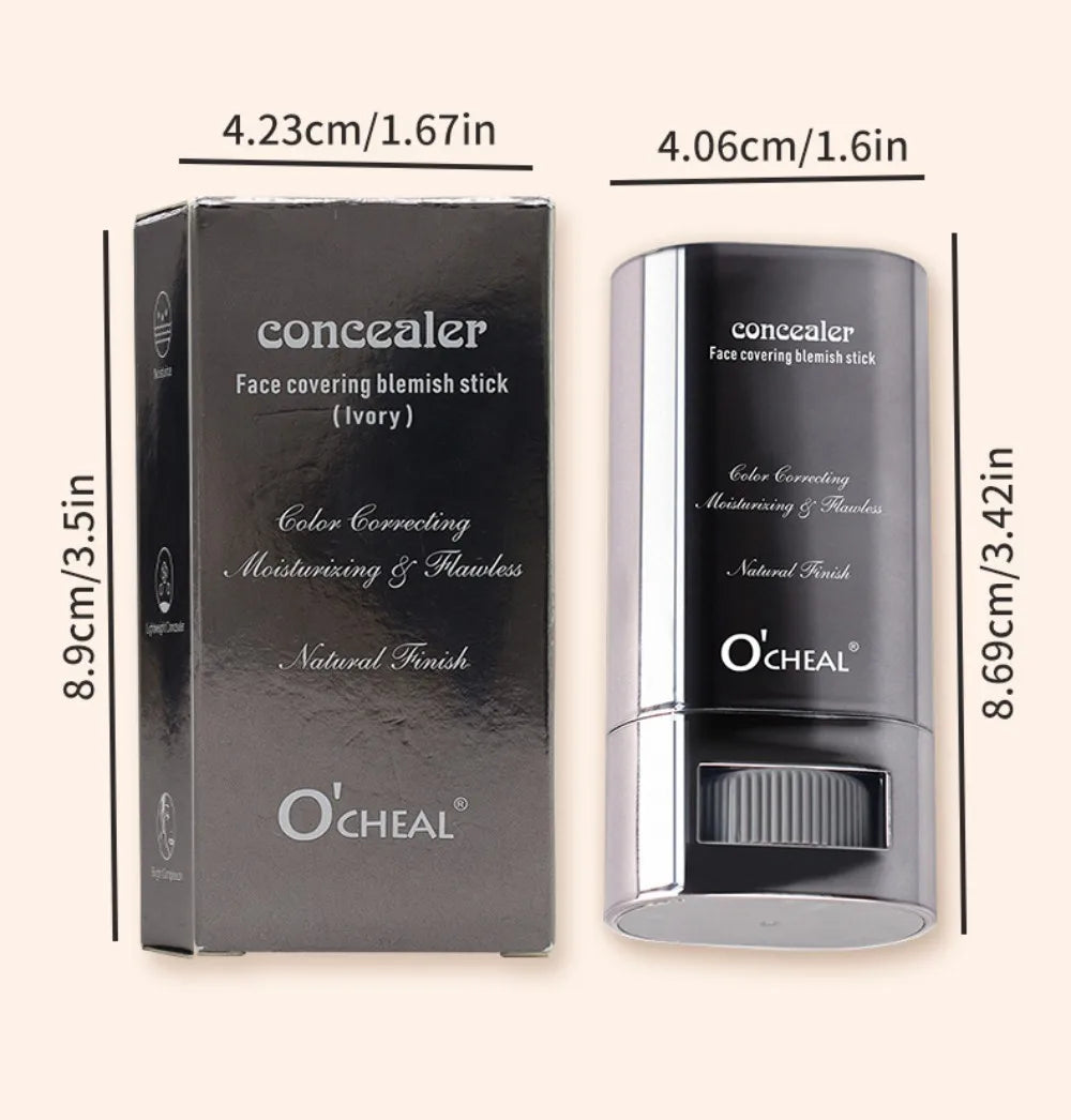 Stick Foundation Balm Serum Boosted Skin Tint Foundation Stick Smooth Plumper Hight Coverage Travel Bronze Foundation Stick Make