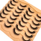 AMSDCN 14 Pairs 3D Lashes Fluffy False Eyelashes Thick Volume Cat-Eye Faux Lashes Natural Long Wispy Lashes Extension Pack