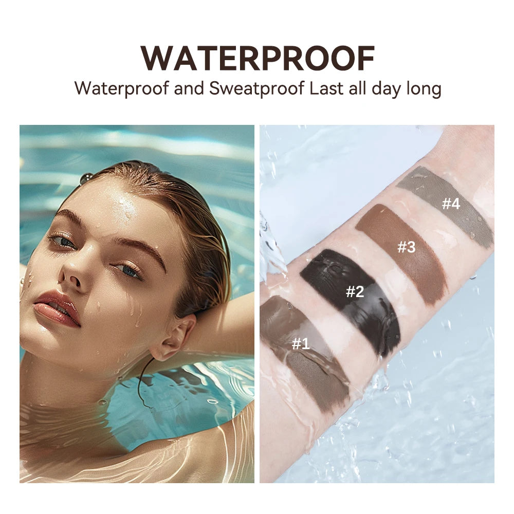 Lakerain Waterproof Eyebrow Gel Smudge-Proof Quick Dry Long-Lasting Hold Makeup High Pigmentation Silky Gel Texture Eyebrow Gel