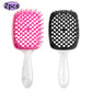 2pcs Professional Comb Detangling Hair Brush Scalp Massage Anti-static Comb Hollow Out Hairbrush for Wet Dry Barber Hair Styling