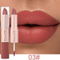 1/3pcs 2 in 1 Velvet Matte Lipstick Set Double Head Lip Gloss Kit Non-stick Cup Lip Tint Long Lasting Waterproof Lipstick Makeup
