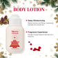 Merry Christmas 110ml Skin Care Gift Set - Hand Body Feet Cream with Nail Pen, Natural Verbena Cedarwood Sandalwood Fragrance
