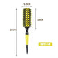 Professional 1PC 6 Sizes Round Wooden Hair Brush Boar Bristle Mix Nylon Salon Women Hair Styling Tools Yellow Brazil Hair Curler