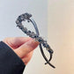 1PC Fashion Hairpins Frog Buckle Ponytail Hair Clips Metal Rhinestone Banana Clip Irregular Hair Clip Headdress Hair Accessories