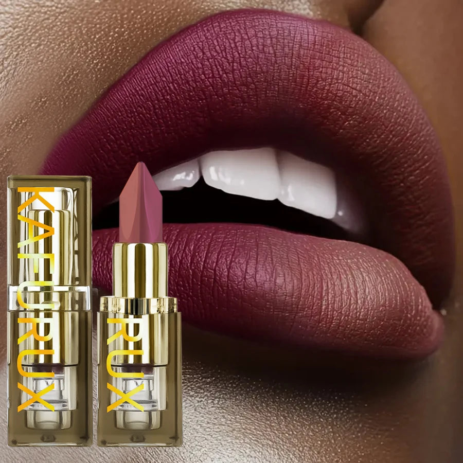 6 Color Glitter Two-tone Lipstick Purple Black Matte 1pc Lipsticks Cosmetics Easy to Use Lip Tint Makeup Lip Beauty Red Pigment