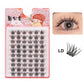 DINGSEN 10 rows Individual Eyelashes Wholesale 10-12mm Cluster Lashes Natural Anime False Kake Eyelashes Extension Makeup