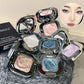 HERORANGE Square Single Highlighter Powder, Creamy Soft Texture, Radiant Pearl Pigment, Long-lasting Glow, Intense Color Payoff