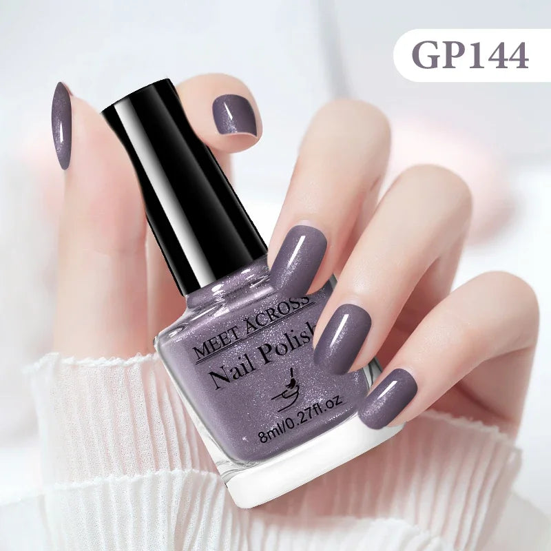 8ml Water-Based Nail Polish 48 Colors Long Lasting Quick Drying No Need of Lamp to Cure Nail Supplies Vernis for Nails Manicure