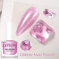 LILYCUTE 7ml Dark Red Nail Polish Water-based Colorful Glitter Sequins Air Dry No Need Cure Nail Art Supplies Gorgeous Color