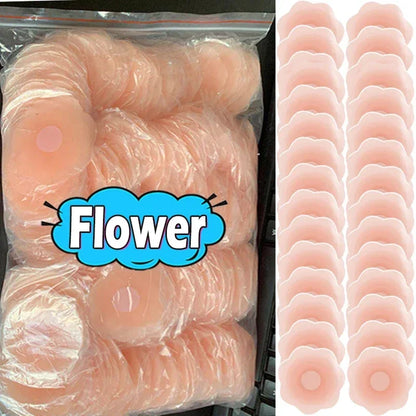 Silicone Nipple Cover Reusable Women Bra Sticker Breast Petal Strapless Lift Up Bra Invisible Boob Pads Chest Pasties Intimates