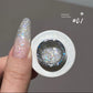 MIANEL 1-12PCS Star-chasing Moon-chasing Gel Nail Polish 2026 Popular Whitening Strobe Sequin Flashing Nail Polish White Nails