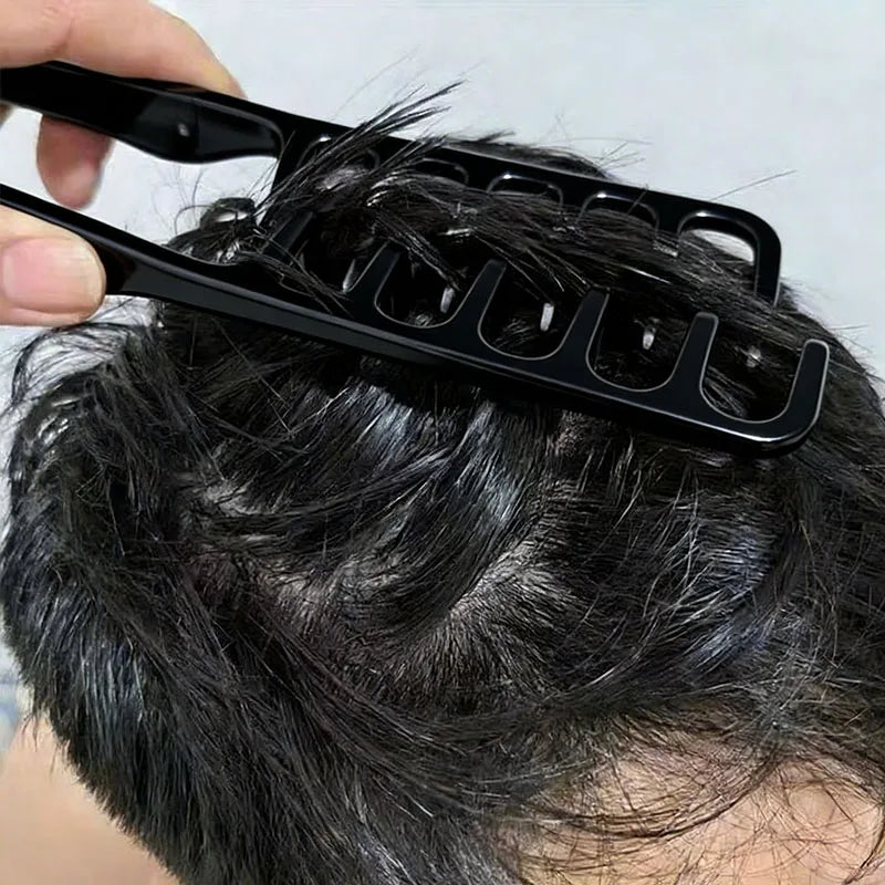 Salon Styling Comb Set Shark Tooth Fish Bone Detangling Brush Ergonomic Non-slip for All Hair Types Wet Dry Home Travel