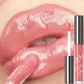 Coral Pink Glitter Lip Glaze LongLasting Moisturizing Shimmer Mirror Lipgloss Waterproof Liquid Lipstick Lip Oil Makeup Lip Tint