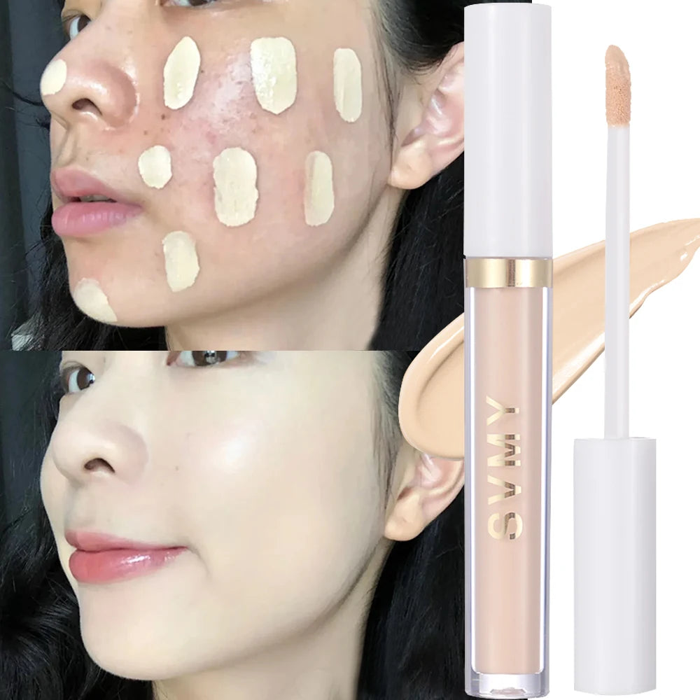 Moisturizing Liquid Concealer Stick Waterproof Lasting Cover Acne Dark Circles Foundation Cream Brightening Face Contour Makeup