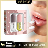 EELHOE Lip Plumper Set Plump Lips Increasing Elasticity Long-lasting Moisturizing Reduce Fine Line Brighting Sexier Lip Capsules
