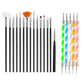 20/15pc Nails Art Brushes Set Manicure Liquid Powder Carving UV Nail Gel Polish Painting Pen Nail Acrylic Extension Builder Tool