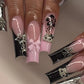 42PCS 3D Star Nail Charms and Gems Silver Rhinestones for Nails Y2K Nail Jewels for Nail Art