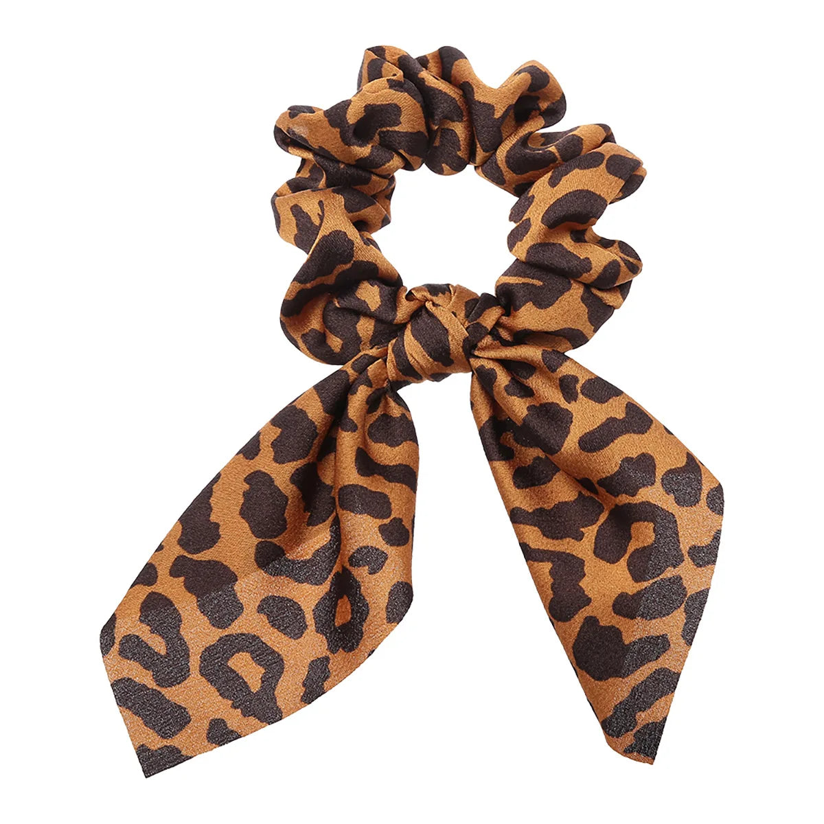 Fashion Floral Leopard Print Scrunchie Bowknot Hair Rope Women Girls Ponytail Holder Hair Ties Elastic Bands Hair Accessories