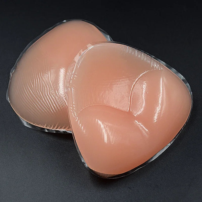 Swimwear Silicone Bra Inserts Push Up Padded Thick Sponge Breast Lift Pads Women Breathable Swimsuit Bikini Cup Enhancer