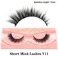Half Eye Lashes Natural 3D Mink Short False Eyelashes Fluffy Wispy Cross Strip Fake Lashes Soft Half Eyelashes Extension Makeup