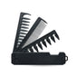 NEW Style 2 in 1 Pocket Folding Comb Barber Hair Clipper Combs Hair Styling Tools Professional Salon Wide Tooth Oil Head Comb